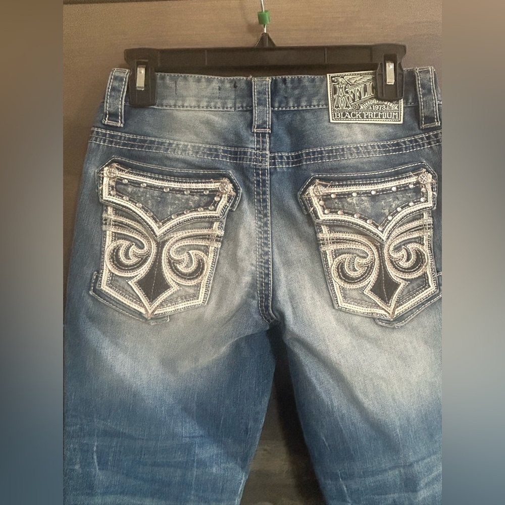 NWT Affliction Raquel Revival Women's Blue Jeans - Picture 7 of 11